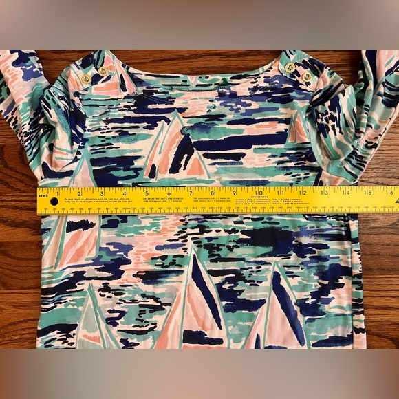 Lilly Pulitzer Tammy UPF 50+ Dress - Pier Pressure Boat Print - Girls Lrg (8-10) - Picture 8 of 8
